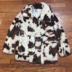 Jakke Faux Fur Cow Tammy Coat